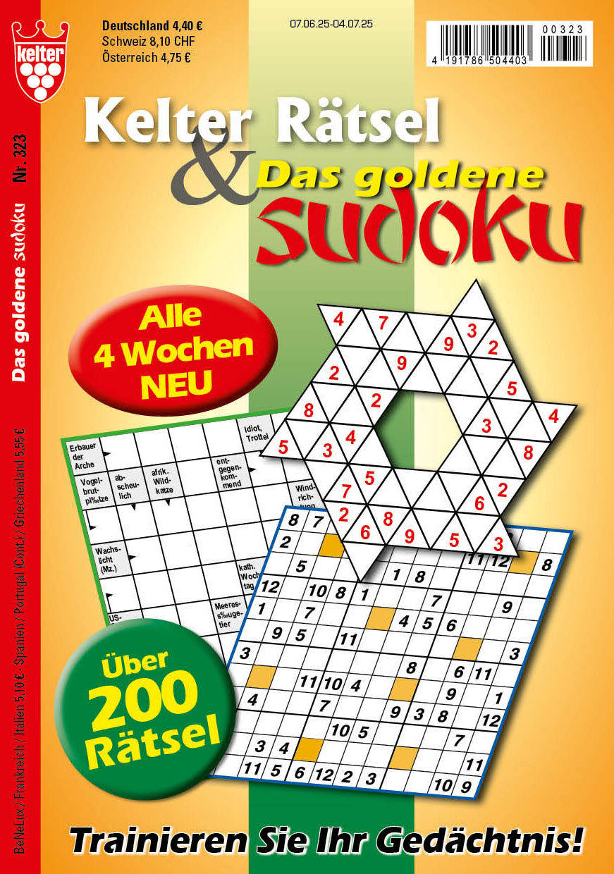 Kelter Rätsel & Das goldene Sudoku #323