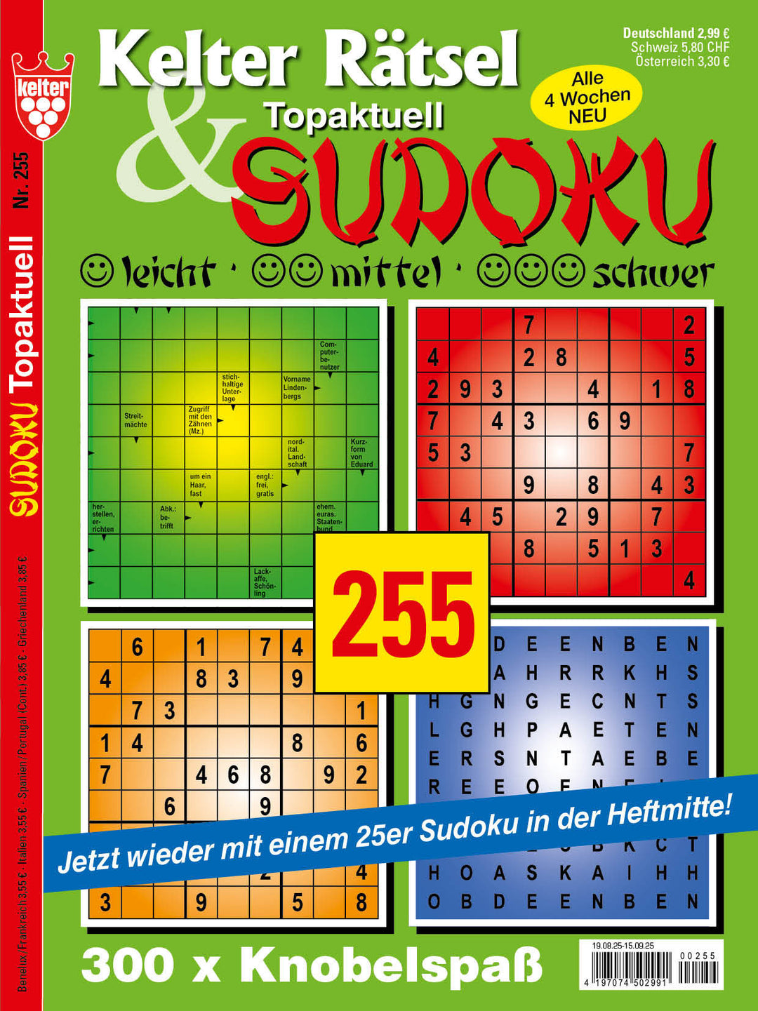 Kelter Rätsel & Sudoku Topaktuell #255