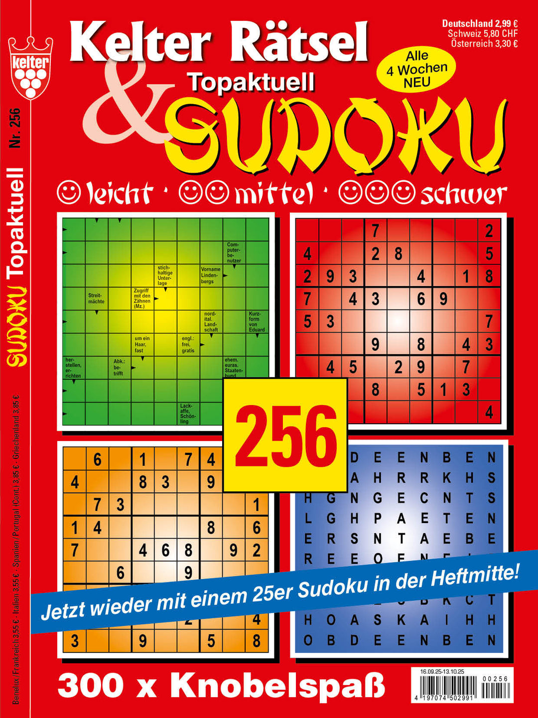 Kelter Rätsel & Sudoku Topaktuell #256