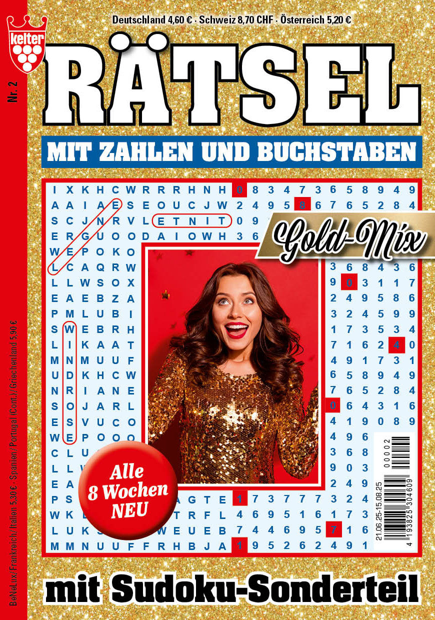 Rätsel mit Zahlen und Buchstaben Gold-Mix #2