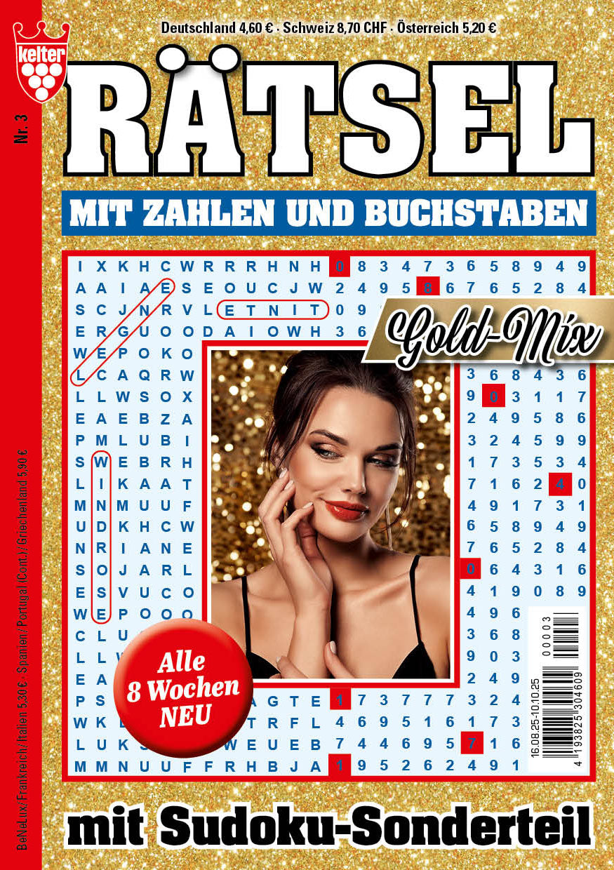 Rätsel mit Zahlen und Buchstaben Gold-Mix #3