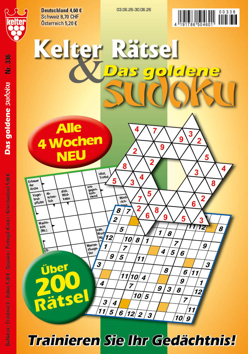 Kelter Rätsel & Das goldene Sudoku #336