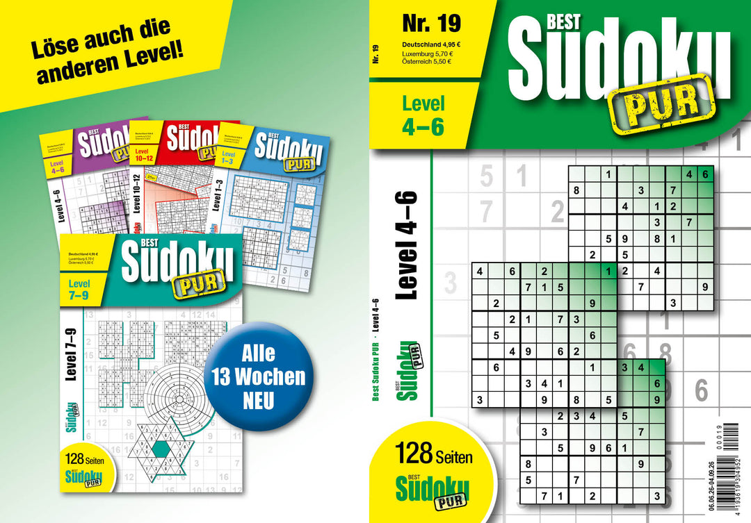 Best Sudoku Pur - Level 4-6 #19