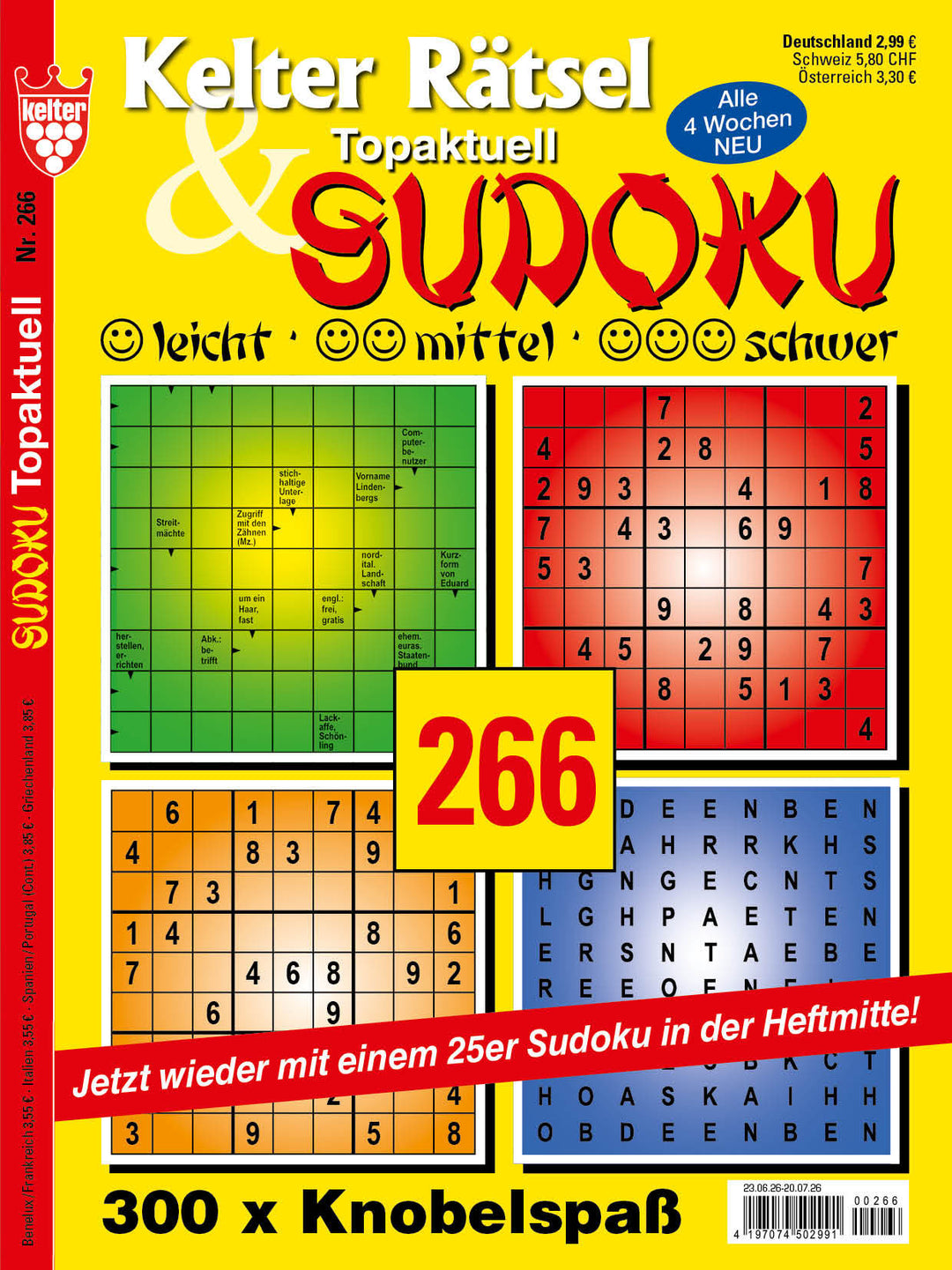 Kelter Rätsel & Sudoku Topaktuell #266
