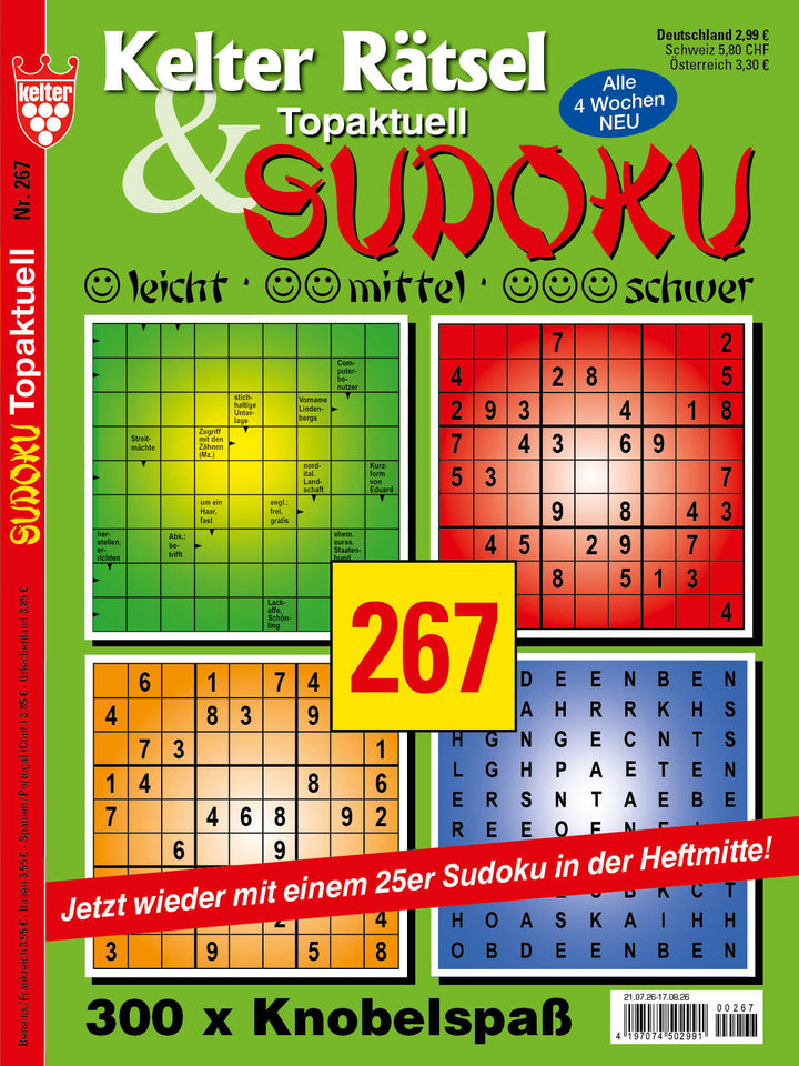 Kelter Rätsel & Sudoku Topaktuell #267
