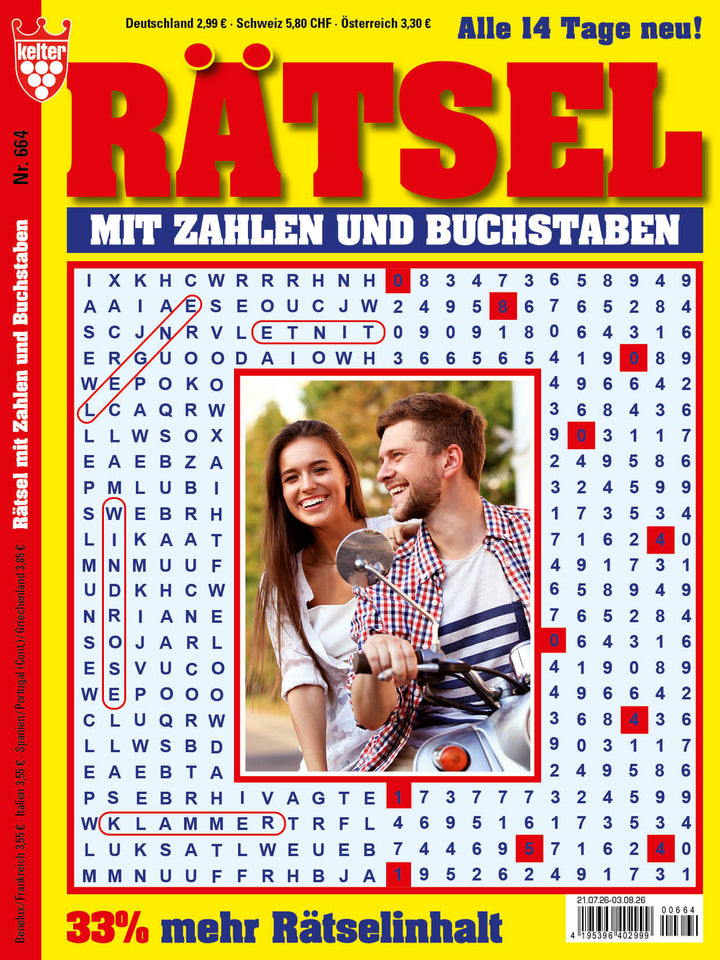 Rätsel mit Zahlen und Buchstaben #664