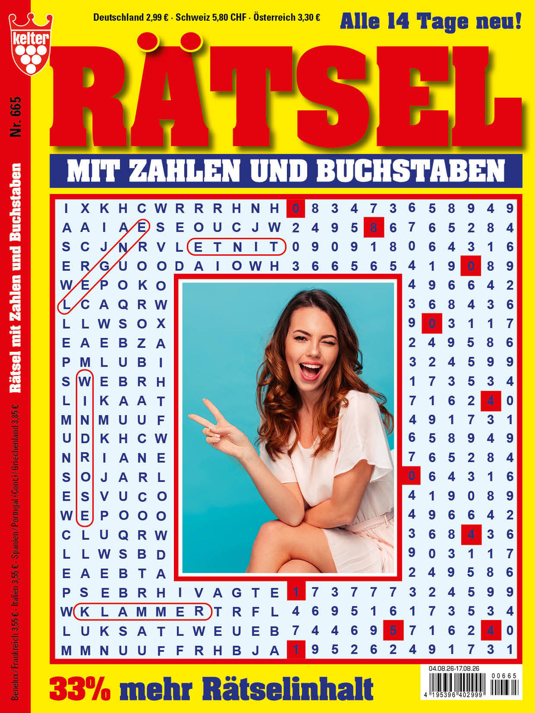 Rätsel mit Zahlen und Buchstaben #665
