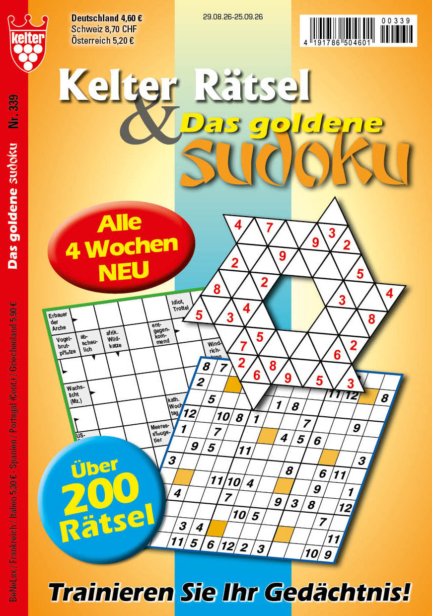 Kelter Rätsel & Das goldene Sudoku #339