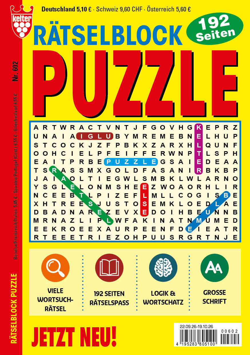 Rätselblock Puzzle #602