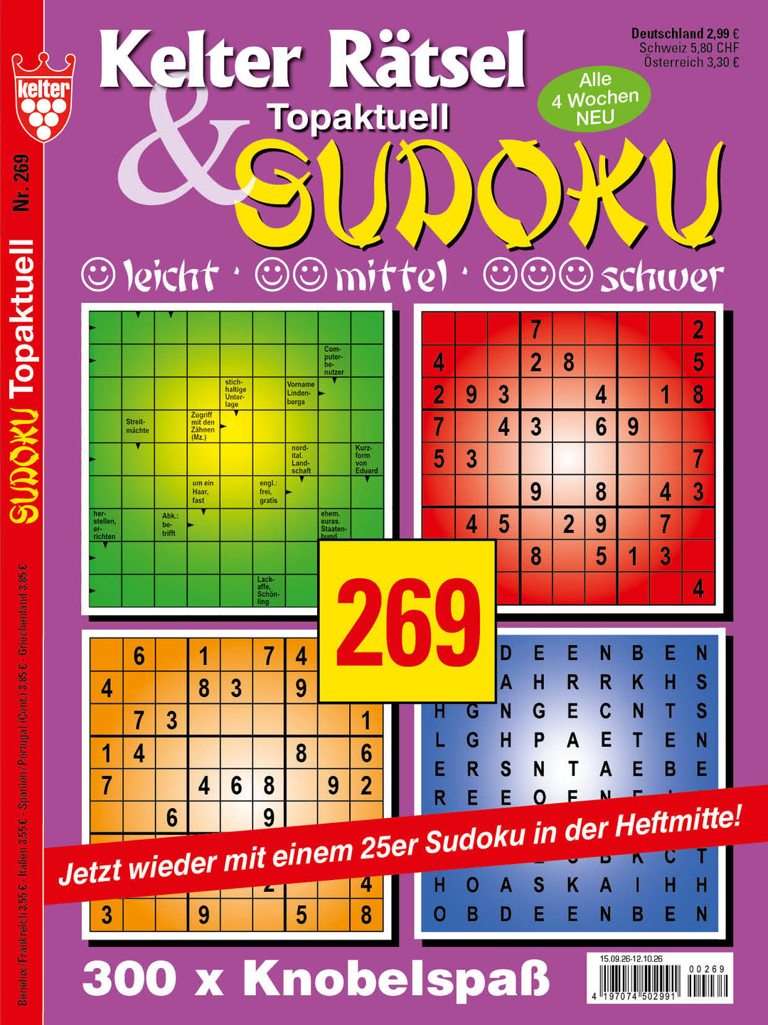 Kelter Rätsel & Sudoku Topaktuell #269