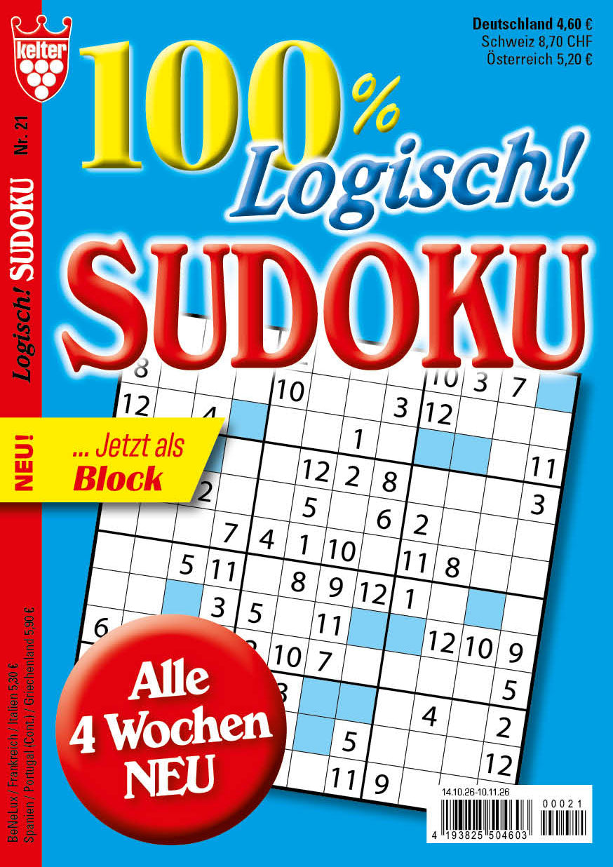 100% logisch Sudoku #21
