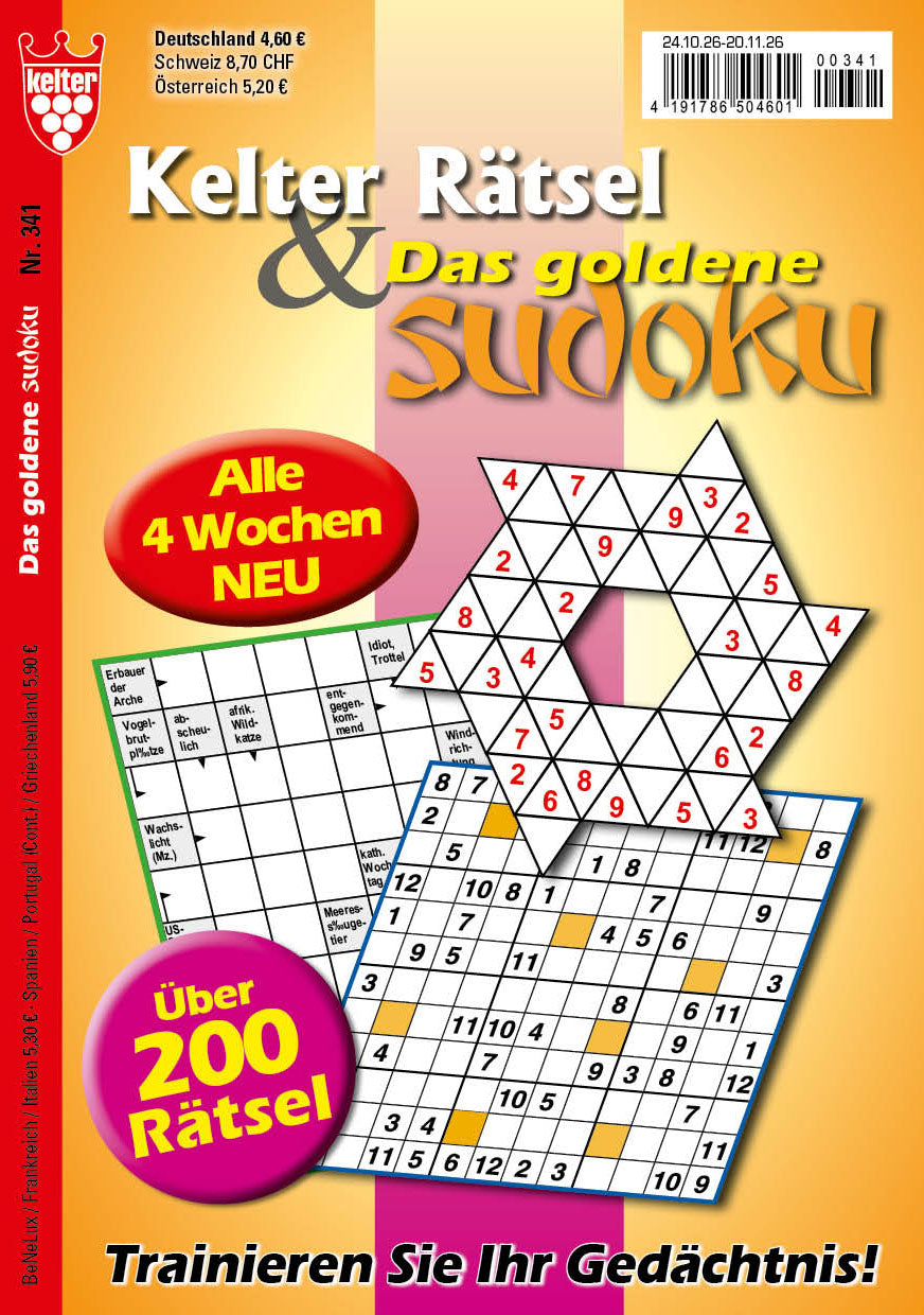 Kelter Rätsel & Das goldene Sudoku #341