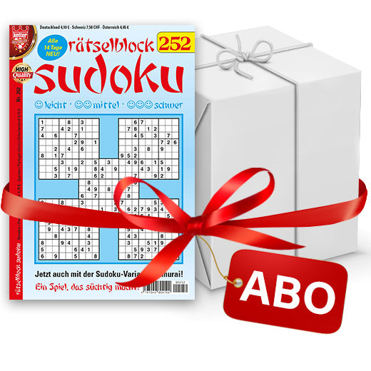 ABO - Kelter Rätsel & Rätselblock Sudoku