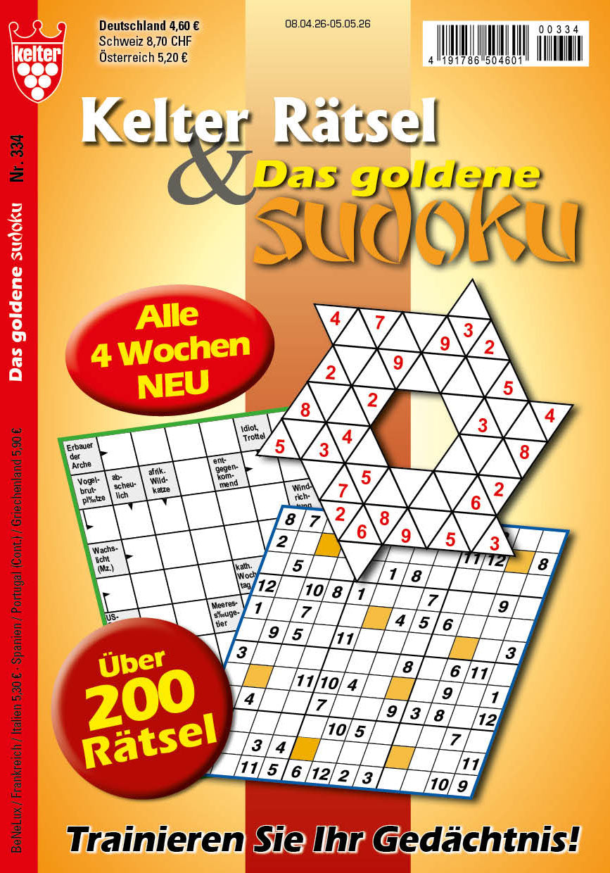 Kelter Rätsel & Das goldene Sudoku #334