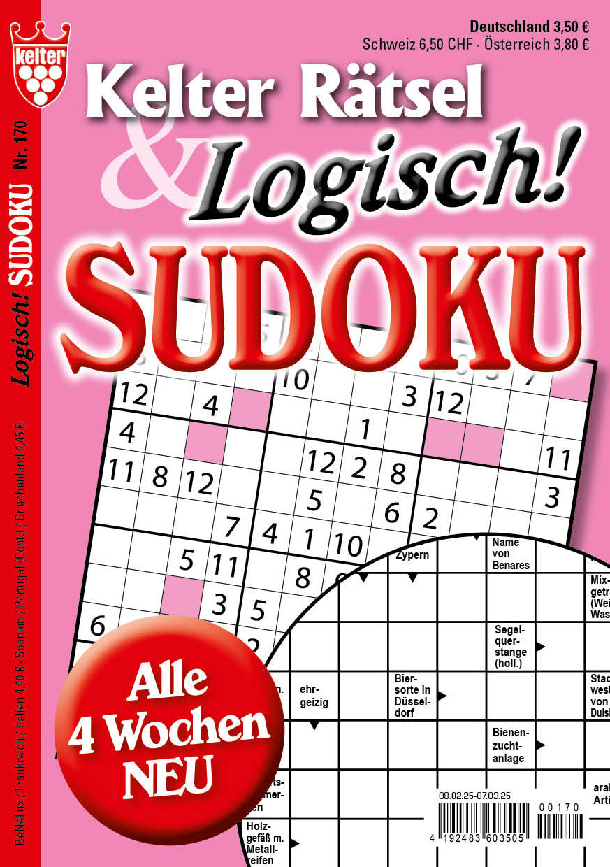 Kelter Rätsel & logisch Sudoku #170