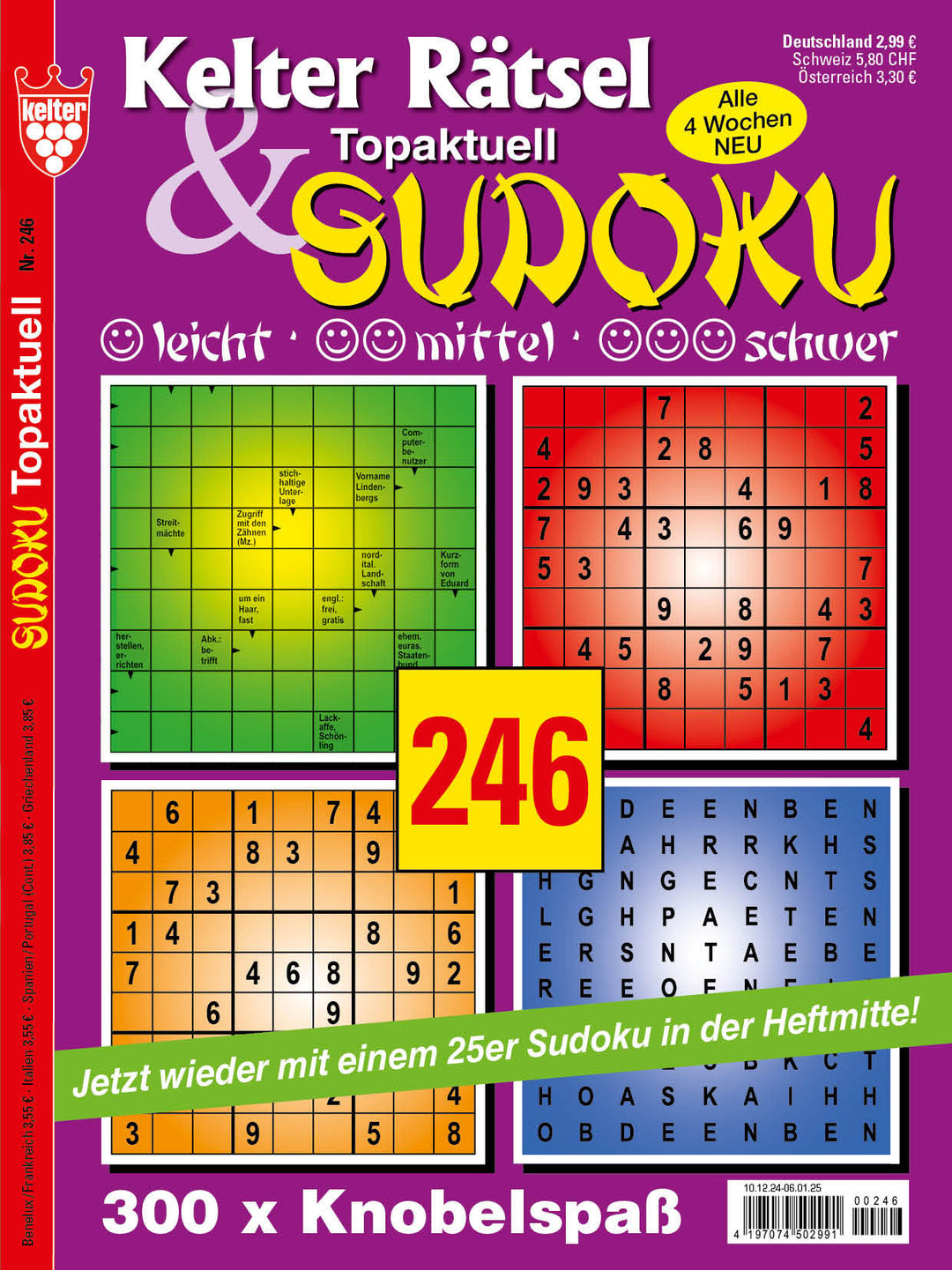 Kelter Rätsel & Sudoku Topaktuell #246