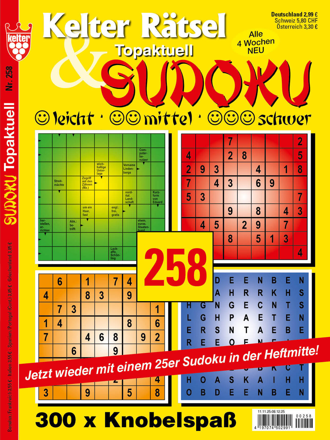 Kelter Rätsel & Sudoku Topaktuell #258