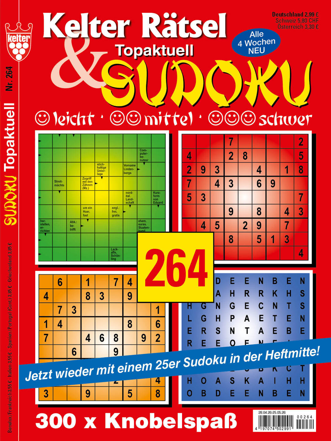 Kelter Rätsel & Sudoku Topaktuell #264