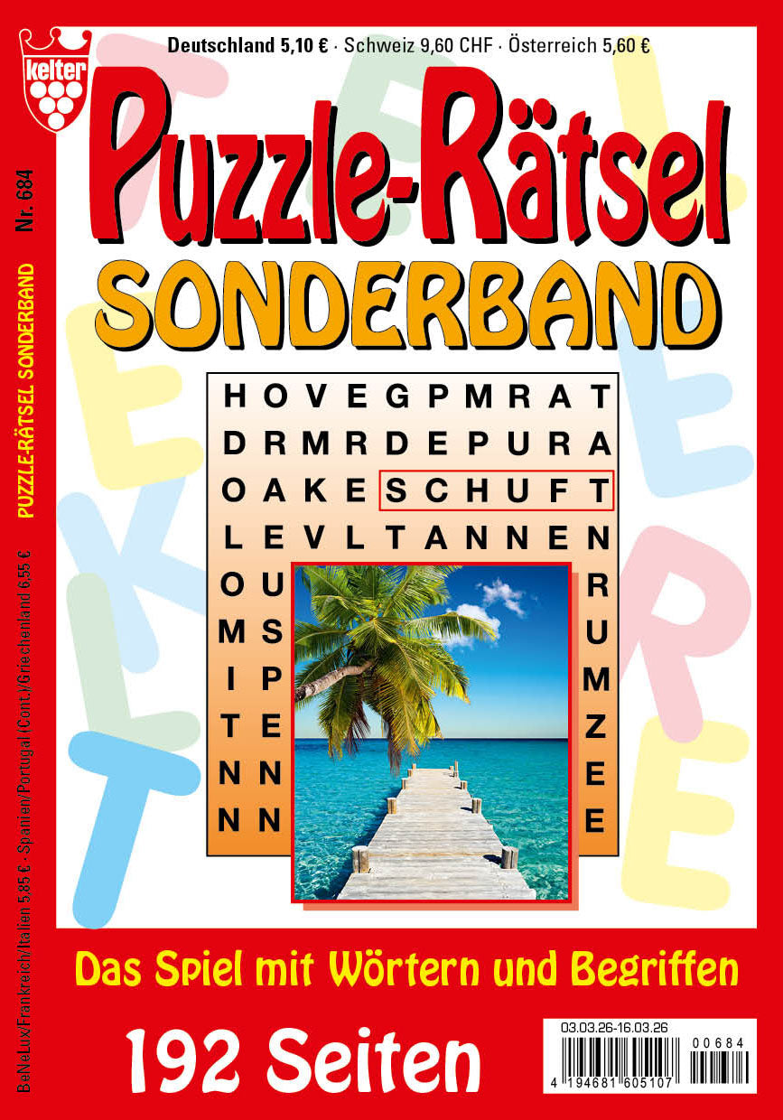 Puzzle-Rätsel Sonderband 192 Seiten #684