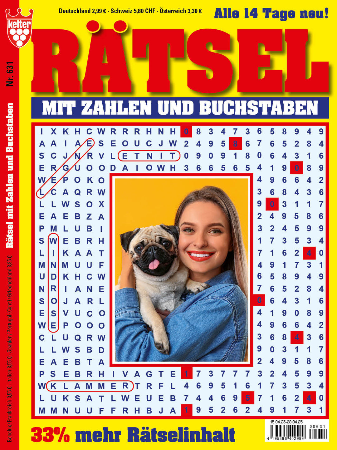 Rätsel mit Zahlen und Buchstaben #631