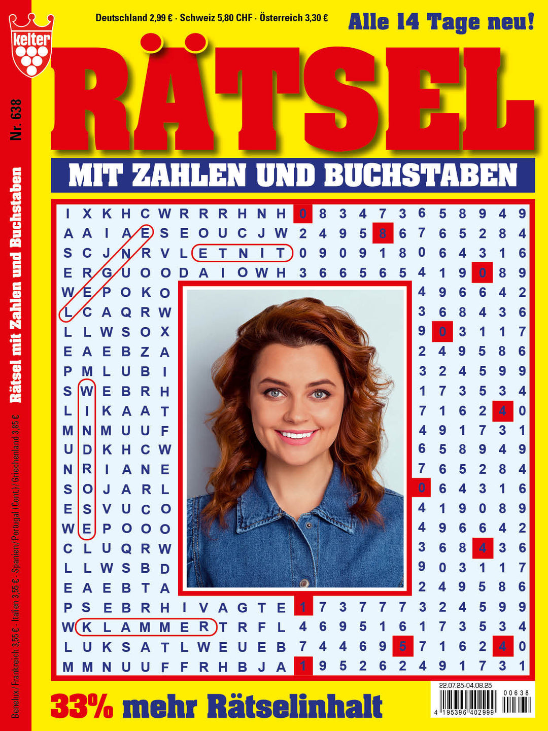 Rätsel mit Zahlen und Buchstaben #638