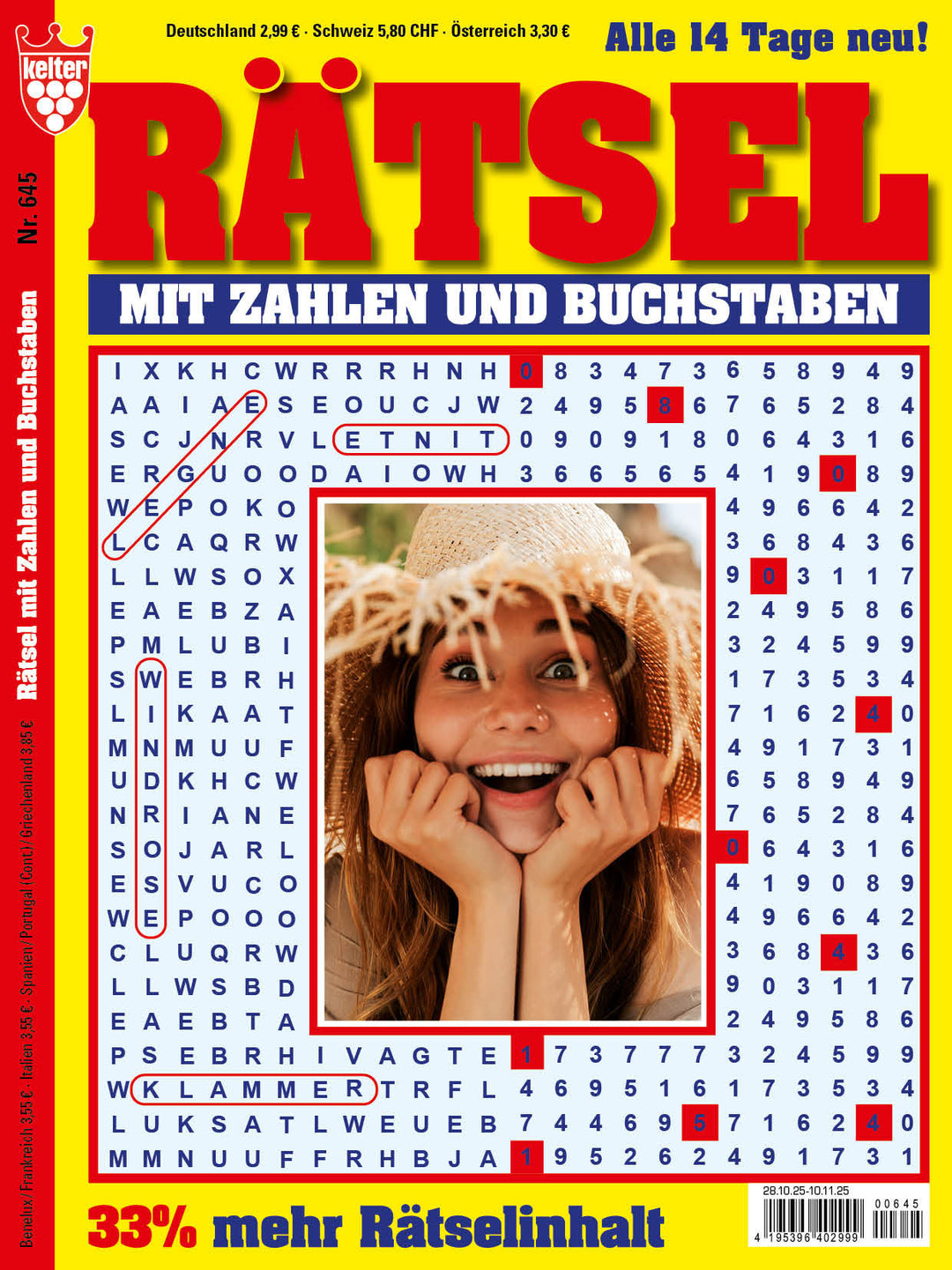 Rätsel mit Zahlen und Buchstaben #645