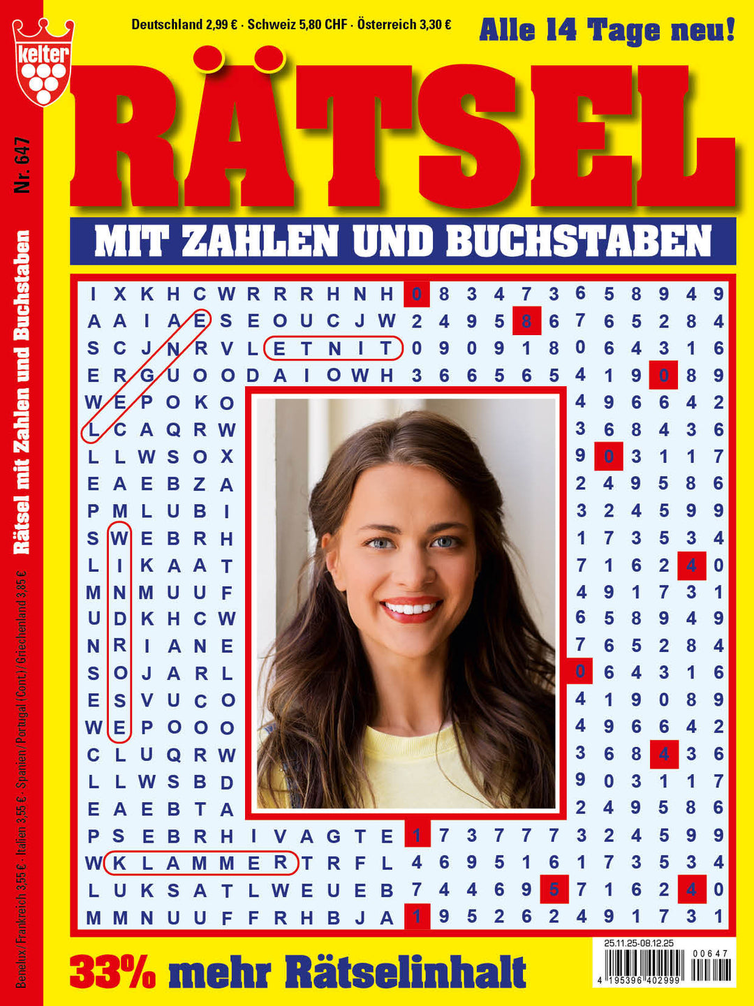 Rätsel mit Zahlen und Buchstaben #647
