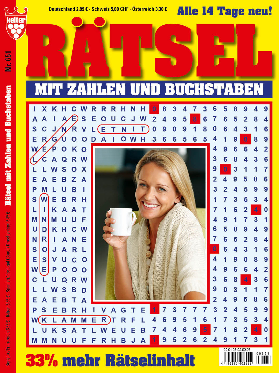 Rätsel mit Zahlen und Buchstaben #651