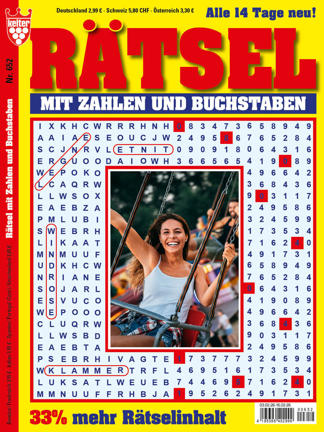 Rätsel mit Zahlen und Buchstaben #652
