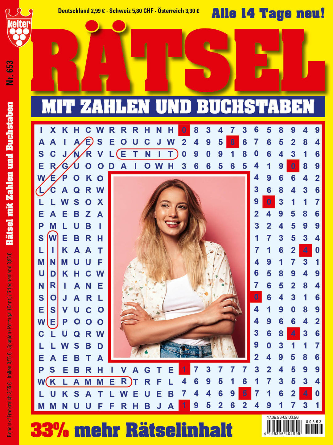 Rätsel mit Zahlen und Buchstaben #653