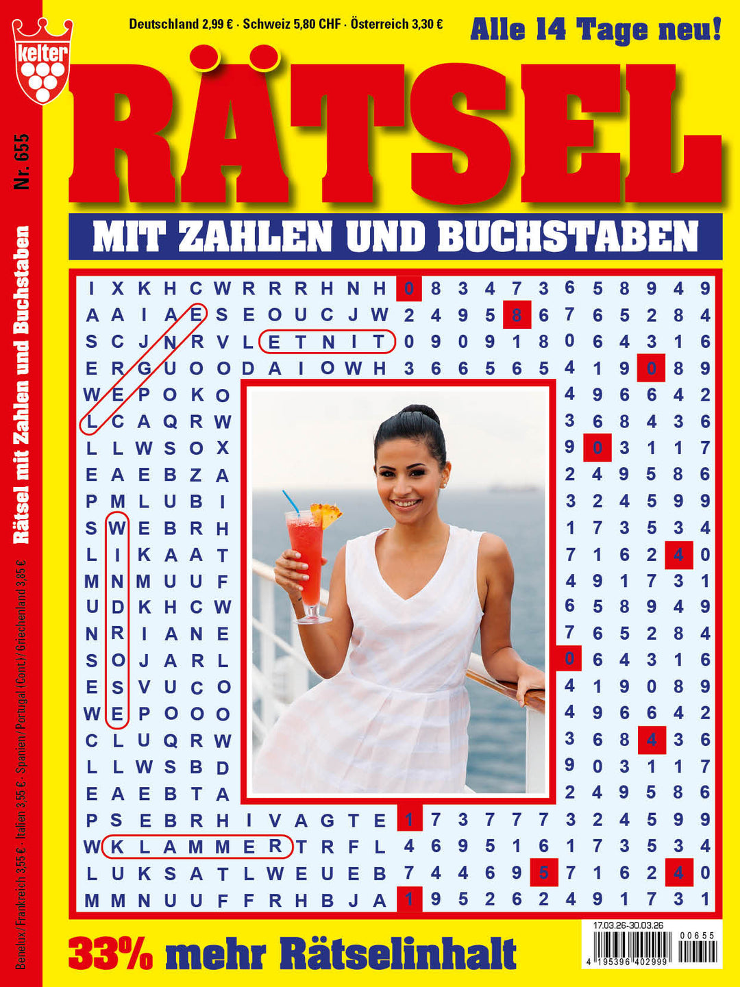 Rätsel mit Zahlen und Buchstaben #655