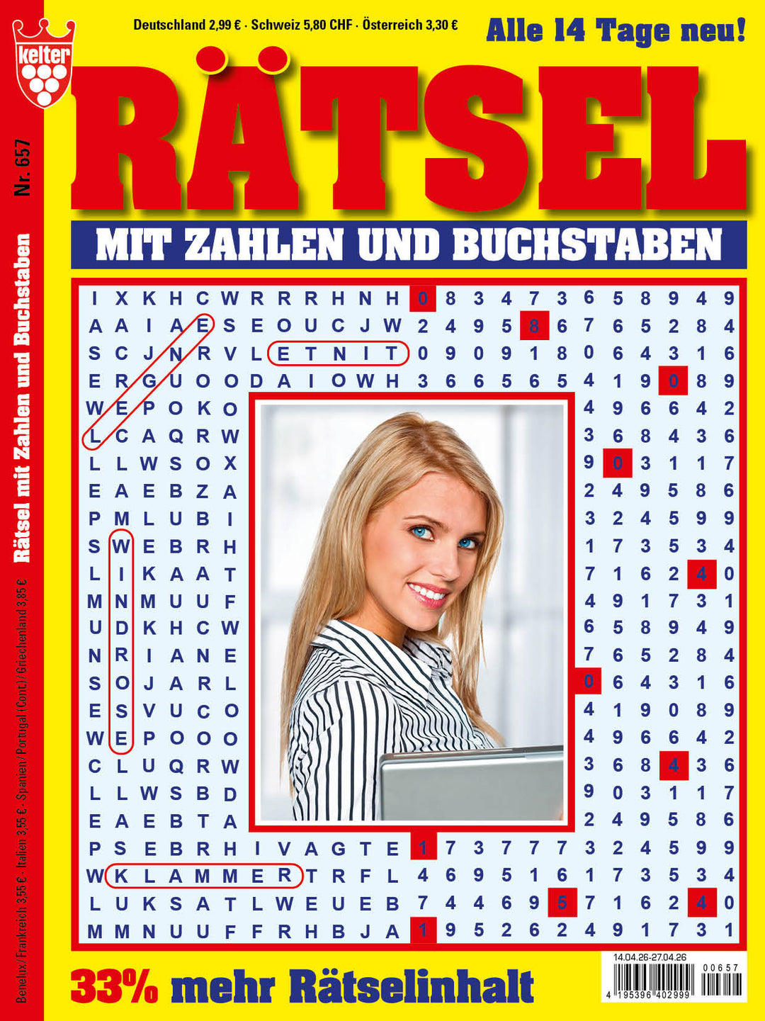 Rätsel mit Zahlen und Buchstaben #657