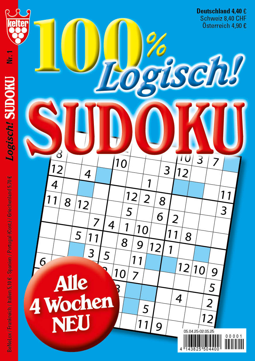 100% logisch Sudoku #1