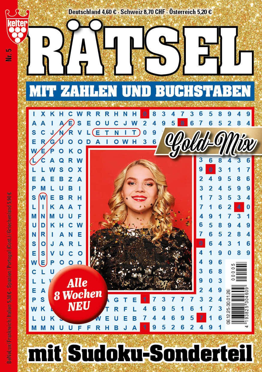 Rätsel mit Zahlen und Buchstaben Gold-Mix #5