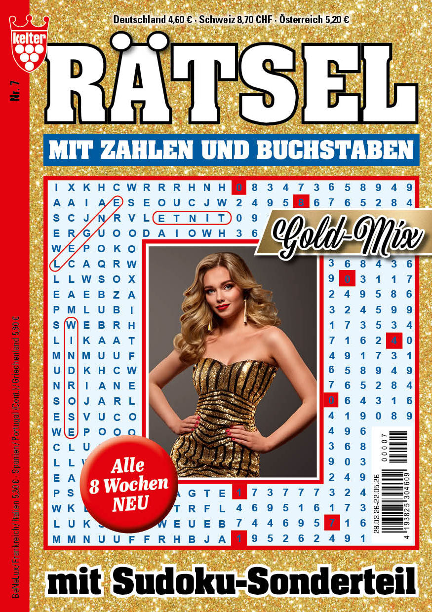 Rätsel mit Zahlen und Buchstaben Gold-Mix #7